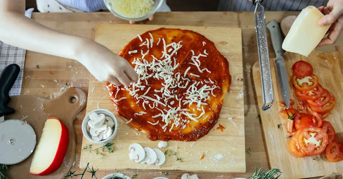 Kaas voor op pizza