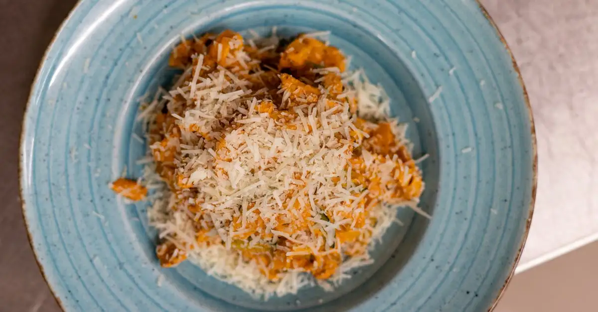 Blauwe kaas pasta