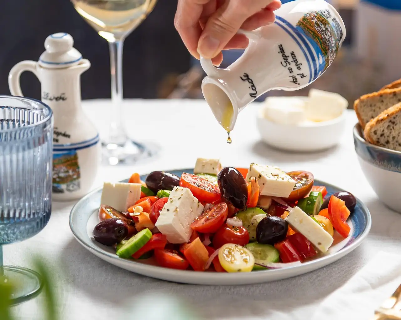 Oude kaas salade