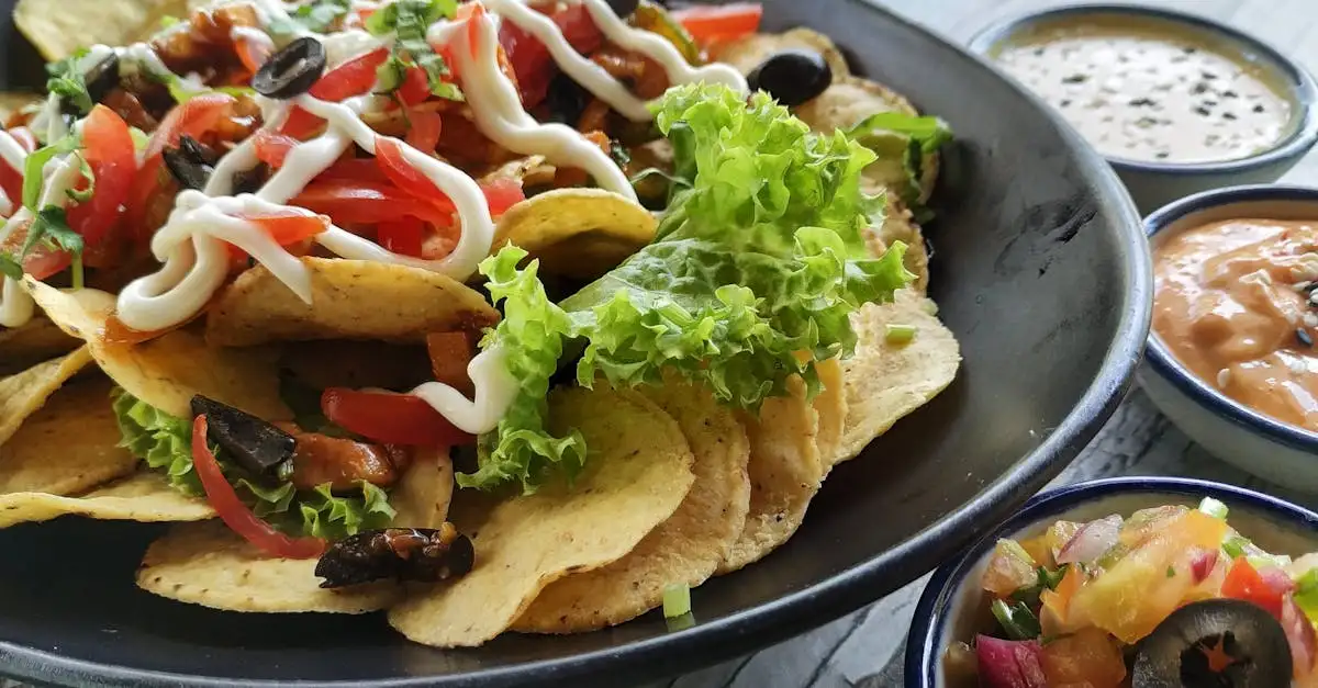 Nachos met kaas uit de oven als snack