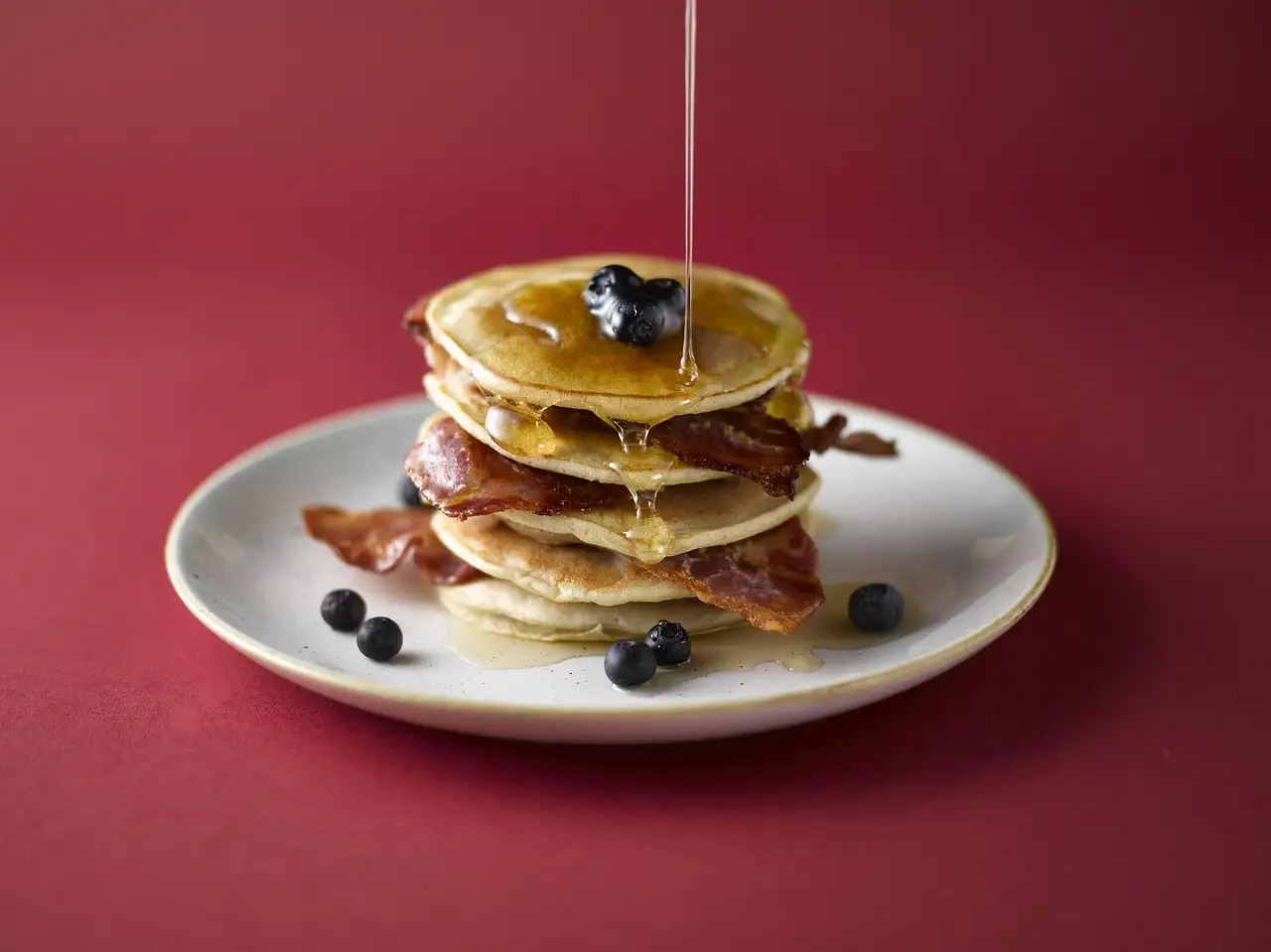 Pannenkoek met spek en kaas