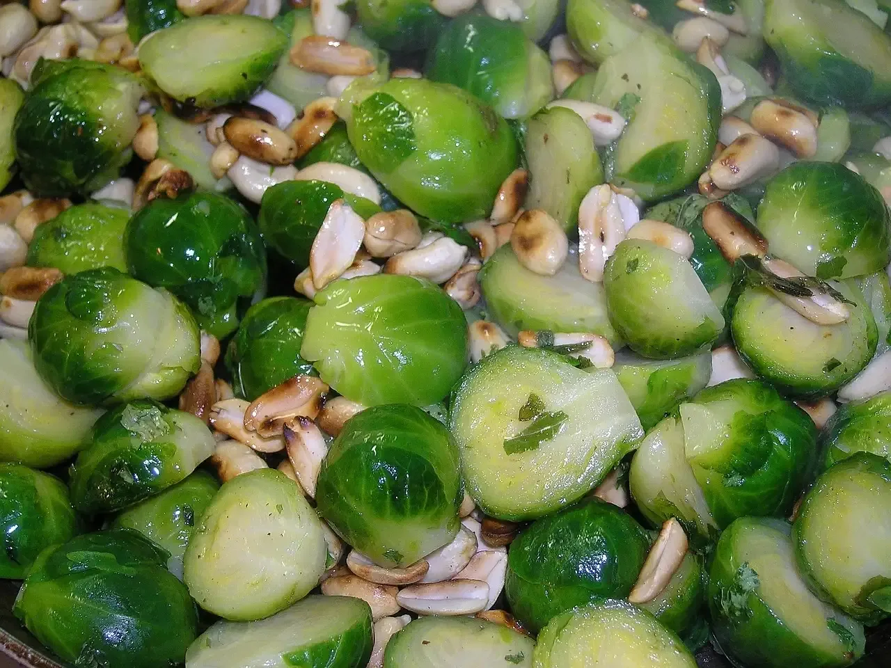 Stamppot spruitjes met kaas en spekjes
