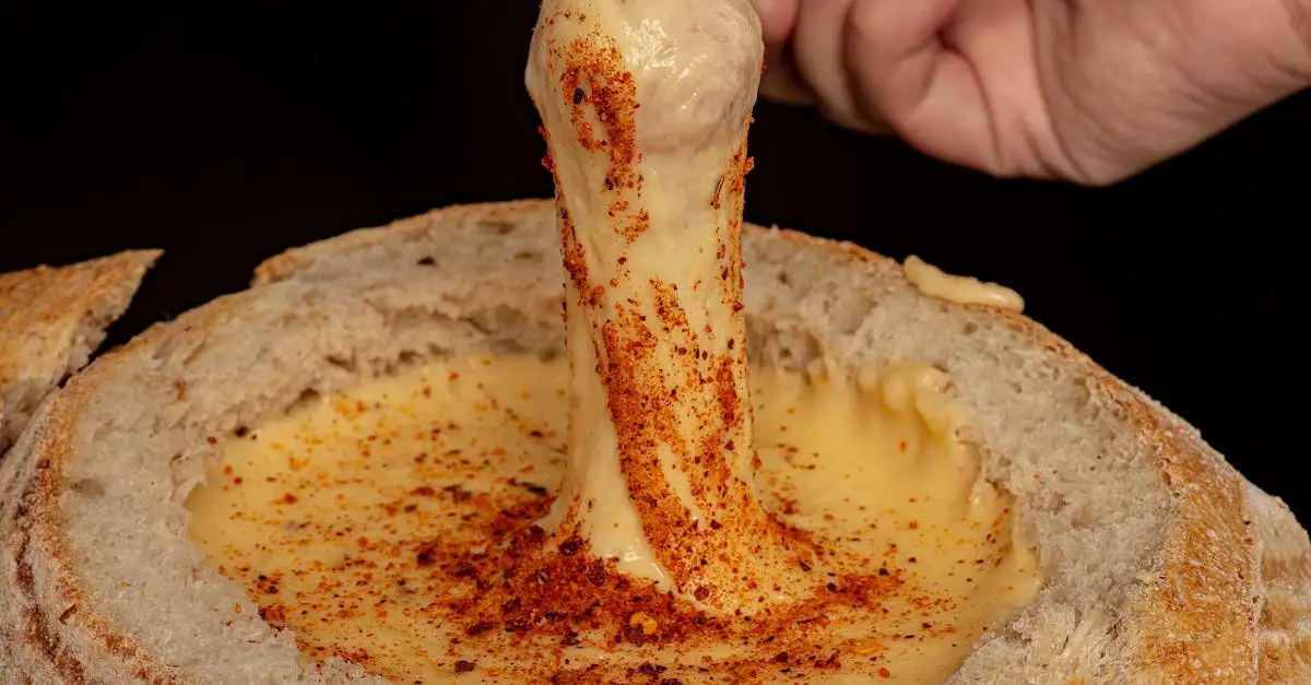 Vegan kaas fondue